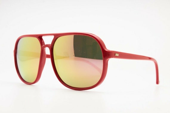 Unisex Sport Vintage Sunglasses BOLLE Red Nylon T… - image 9