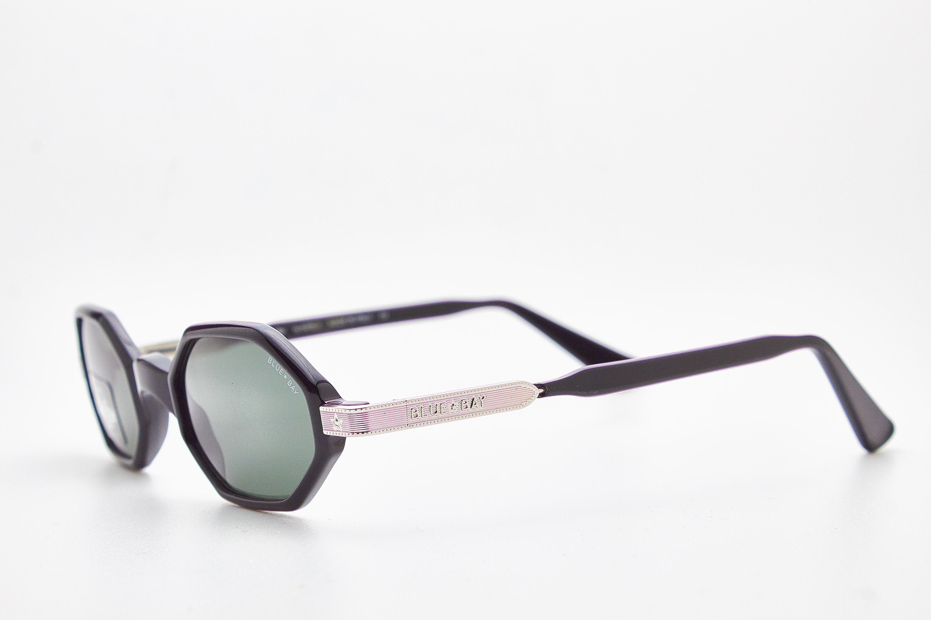 Vintage Sunglasses BLUE BAY Central Park 807 Sunglasses Steampunk Frame