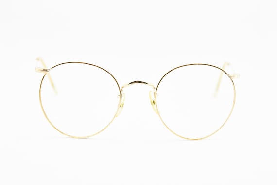 Algha 12KT GF Gold Filled Glasses Frame Vintage M… - image 1