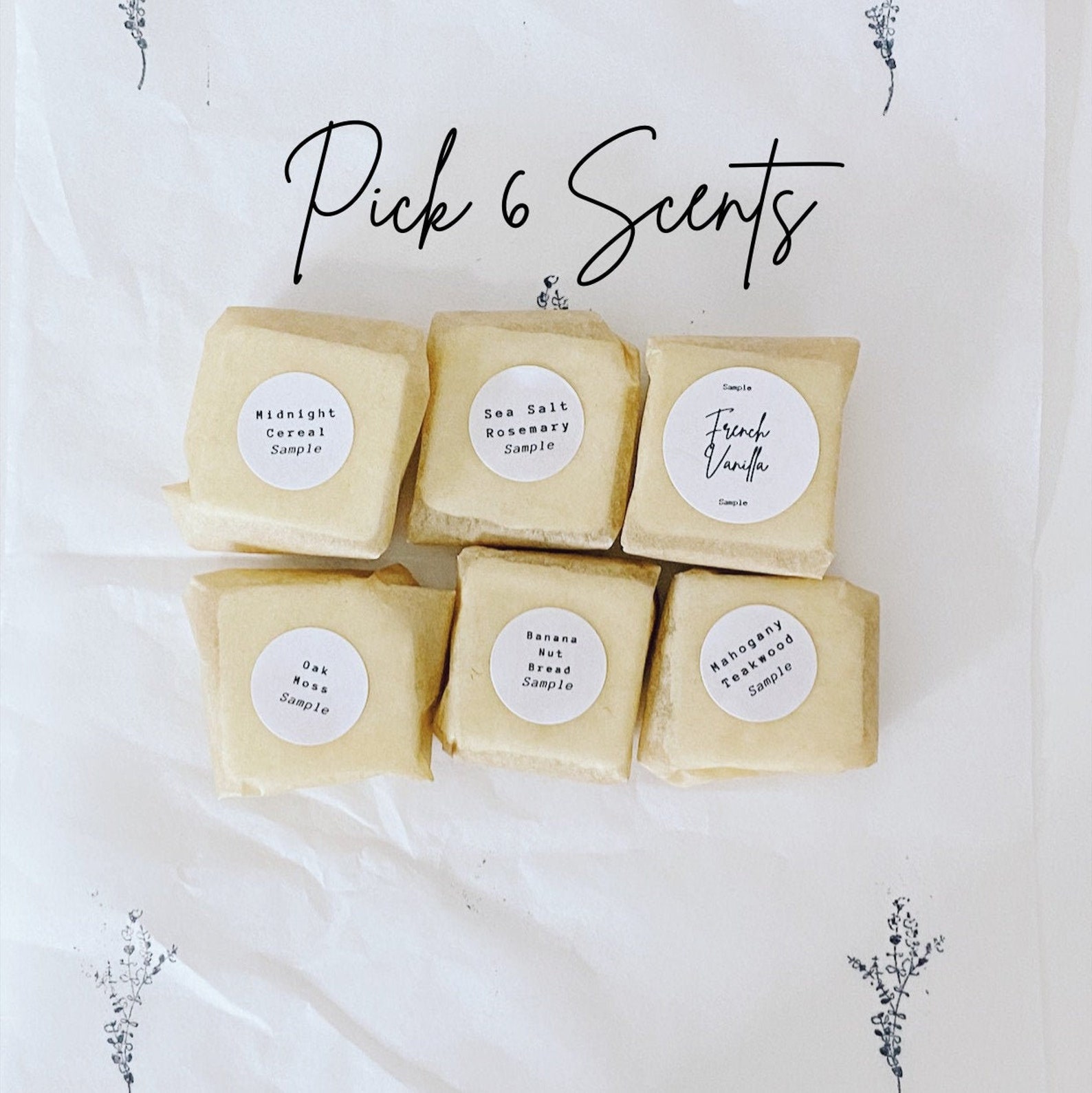 Sample Box Wax Melt Box Wax Melt Set Wax Melt Packaging Etsy