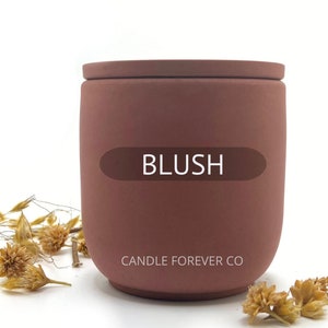 Scented Lotion Candle All-Natural Organic Massage Candle Cement Soy Wax Candle Blush