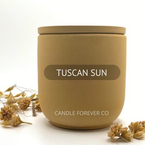 Scented Lotion Candle All-Natural Organic Massage Candle Cement Soy Wax Candle Tuscan Sun
