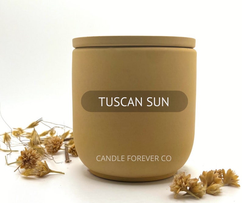 Scented Lotion Candle All-Natural Organic Massage Candle Cement Soy Wax Candle Tuscan Sun