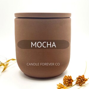 Scented Lotion Candle All-Natural Organic Massage Candle Cement Soy Wax Candle Mocha