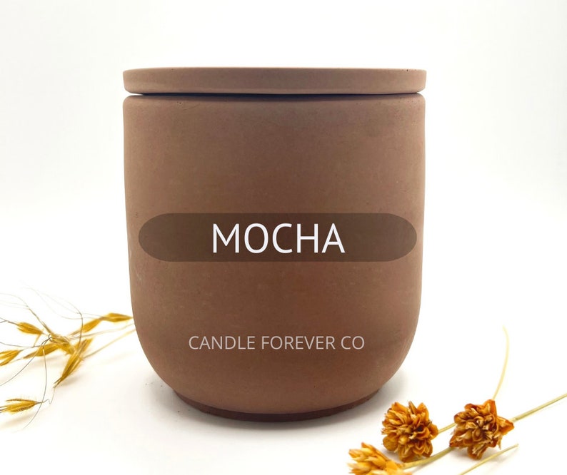 Scented Lotion Candle All-Natural Organic Massage Candle Cement Soy Wax Candle Mocha