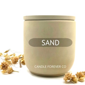 Scented Lotion Candle All-Natural Organic Massage Candle Cement Soy Wax Candle Sand