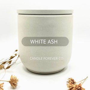 Scented Lotion Candle All-Natural Organic Massage Candle Cement Soy Wax Candle White Ash