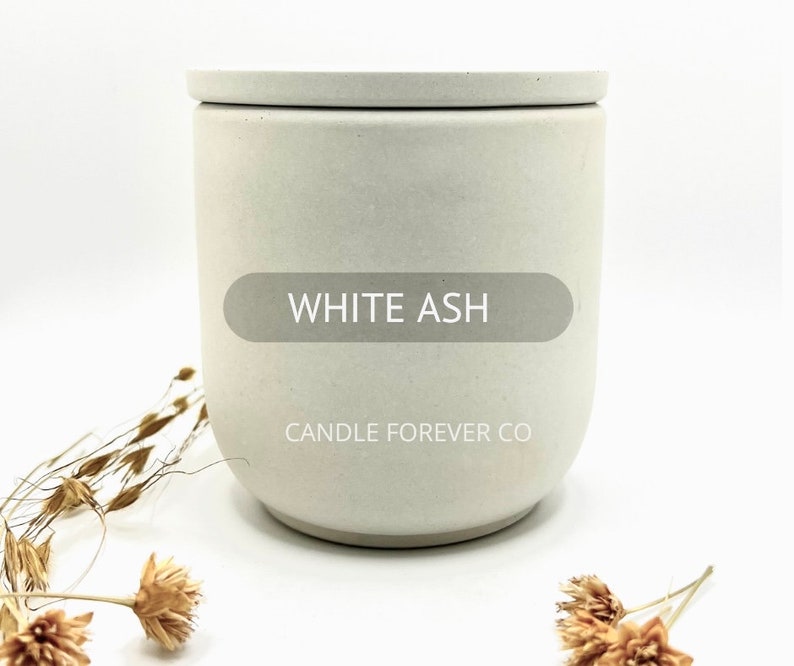 Scented Lotion Candle All-Natural Organic Massage Candle Cement Soy Wax Candle White Ash