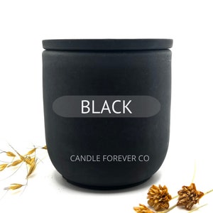 Scented Lotion Candle All-Natural Organic Massage Candle Cement Soy Wax Candle Black