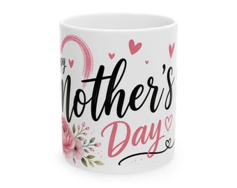 Bloemenhartmok Moederdag | Keramische koffiekop