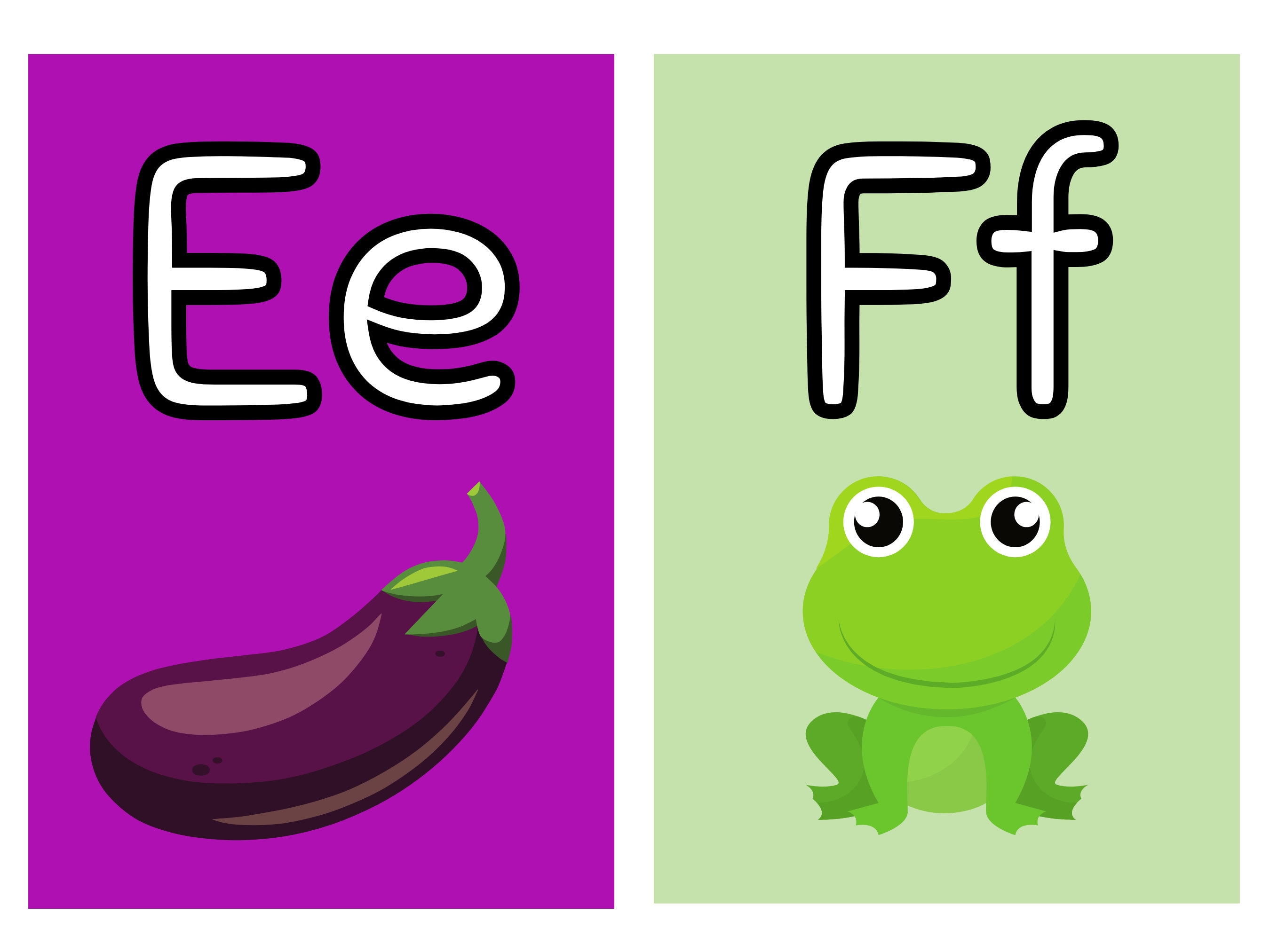 AZ Flash Cards Alphabet Flash Cards Digital Download, Instant Download