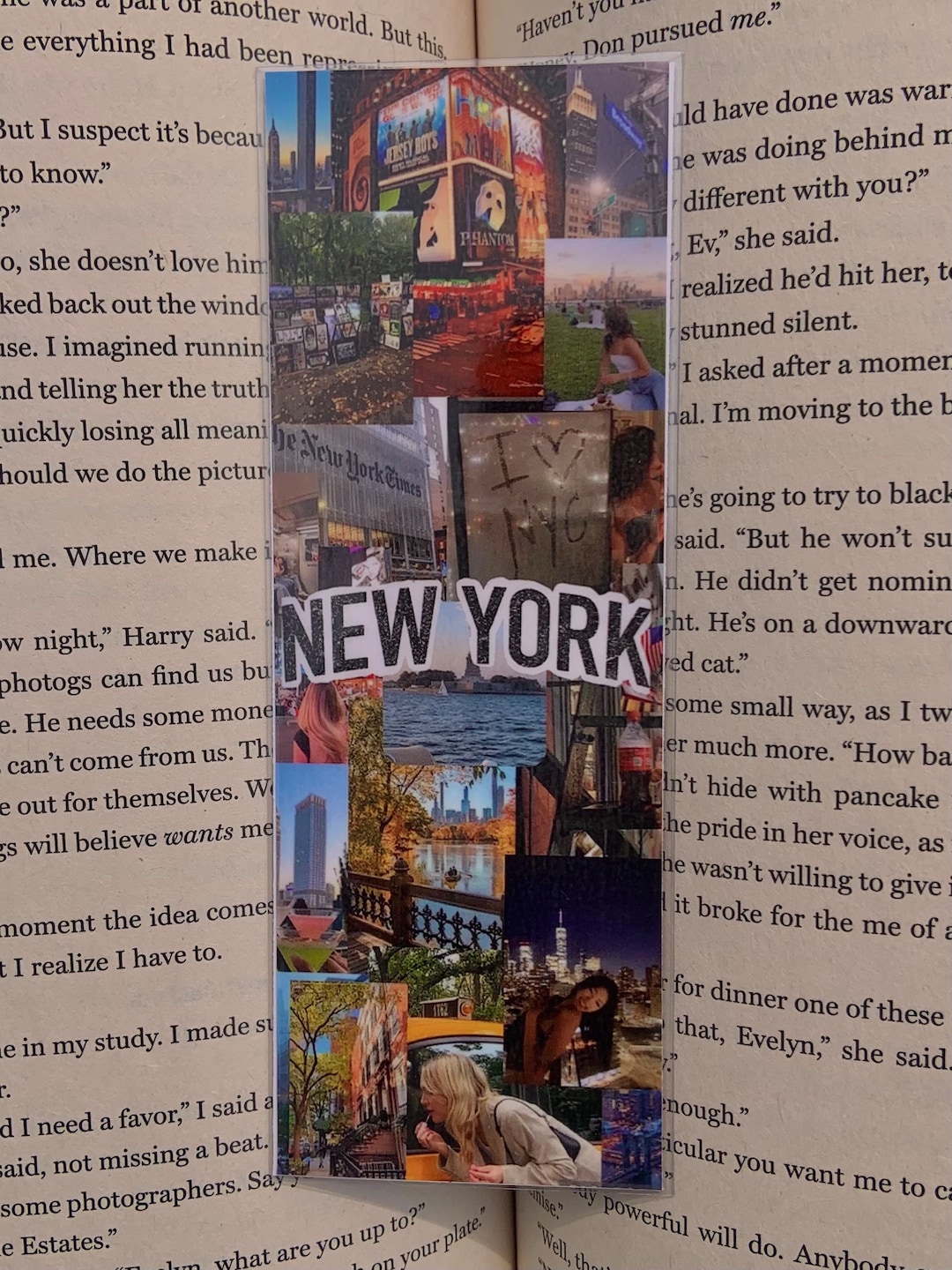 New York Collage Bookmark - Etsy