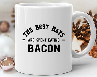 Bacon Lover Gift, Bacon Mug, Bacon Gift, Bacon Eater Gift, Bacon Gift Men, Funny Bacon Coffee Cup, Pork Mug, Pork Gift, Bacon Gift for Him