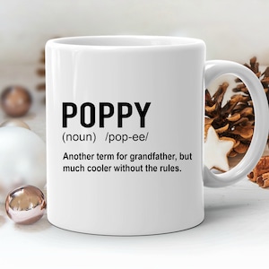 Fathers Day Gift for Poppy, Funny Poppy Mug, Poppy Coffee Mug, New Poppy Gift, Grandpa Fathers Day Gift, Poppy Gift form Grandchildren