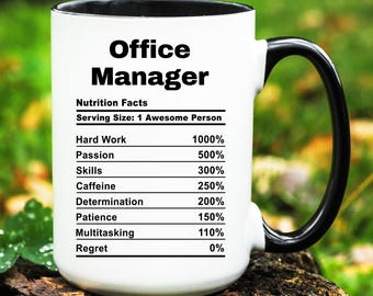 Office Manager Mug, Office Manager Gift, Office Manager Cup, Gifts for Office Manager