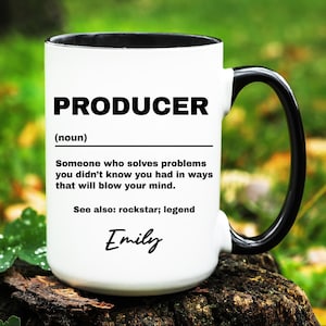 Producer Gift, Personalized Producer Mug, Custom Gifts for Producer, Producer Coffee Cup