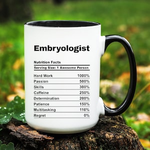 Embryologist Mug, Embryologist Gift, Embryologist Coffee Cup, Gifts for Embryologist, Funny Embryologist Mug