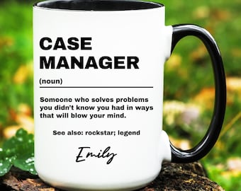 Case Manager Gift, Personalized Case Manager Mug, Custom Gifts for Case Manager, Case Manager Coffee Cup