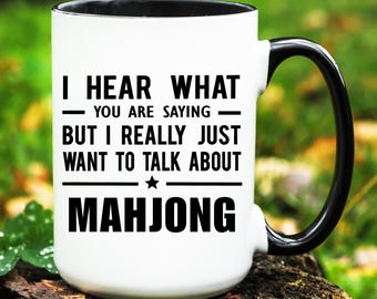Mahjong Mug, Mahjong Gift, Mahjong Coffee Mug, Mahjong Cup, Mahjong Gifts