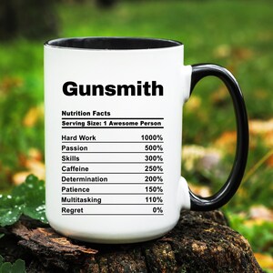 Gunsmith Mug, Gunsmith Gift, Gunsmith Coffee Cup, Gifts for Gunsmith, Funny Gunsmith Mug