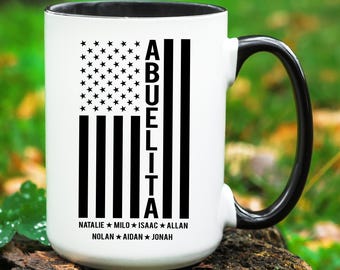Personalized Abuelita Gift with Grandkids Names Customized Abuelita Mug childrens names Mothers Day Gift Abuela Custom Abuelita Coffee Mug