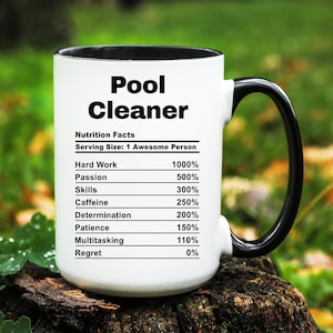 Pool Cleaner Mug, Pool Cleaner Gift, Pool Cleaner Coffee Cup, Gifts for Pool Cleaner, Funny Pool Cleaner Mugs