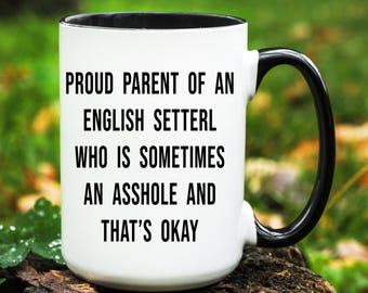 English Setter Mug, English Setter Gifts, Gift for English Setter Dad, Gift for English Setter Mom, English Setter Parent Gift