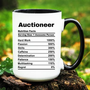 Auctioneer Mug, Auctioneer Gift, Auctioneer Cup, Gifts for Auctioneer