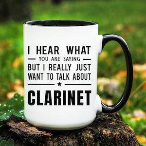 Clarinet Mug, Clarinet Gifts, Clarinet Lover Gift, Clarinet Player Gift, Clarinet Coffee Mug