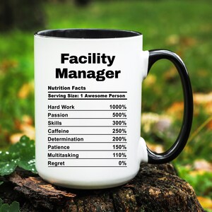 Facility Manager Mug, Facility Manager Gift, Facility Manager Coffee Cup, Gifts for Facility Manager, Funny Facility Manager Mug