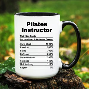 Pilates Instructor Mug, Pilates Instructor Gift, Pilates Instructor Coffee Cup, Gifts for Pilates Instructor, Funny Pilates Instructor Mugs
