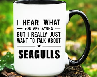 Seagull Mug, Seagull Gift, Seagull Lover Gift, Funny Seagulls Cup, Seagulls Coffee Mug, Seagull Gifts