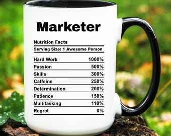Marketer Mug, Marketer Gift, Marketer Cup, Gifts for Marketer