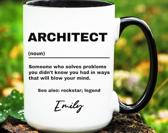 Architect Gift, Personalized Architect Mug, Custom Gifts for Architect, Architect Coffee Cup