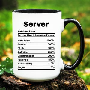 Server Mug, Server Gift, Server Cup, Gifts for Server, Mug gift for Server