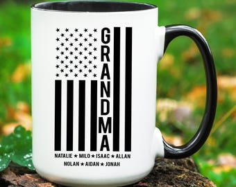 Personalized Grandma Gift with Grandkids Names Customized Grandma Mug childrens names Mothers Day Gift Grandma Custom Grandma Coffee Mug