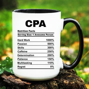 CPA Mug, CPA Gift, CPA Cup, Gifts for Certified Public Accountant, Certified Public Accountant Gifts