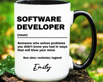 Software Developer Gift, Personalized Software Developer Mug, Custom Gifts for Software Developer, Software Developer Coffee Cup
