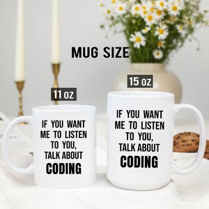 Coding Gift, Coding Mug, Gifts for Coding Lover, Funny Coding Coffee Cup, Computer Coder Gift bild 3