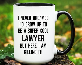 Lawyer Coffee Mug, Funny Attorney Gift