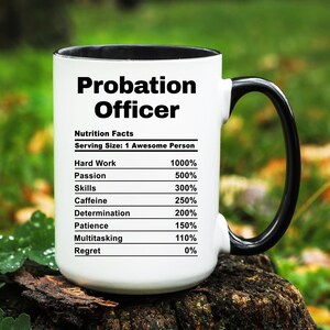 Probation Officer Mug, Probation Officer Gift, Probation Officer Coffee Cup, Gifts for Probation Officer, Funny Probation Officer Mugs