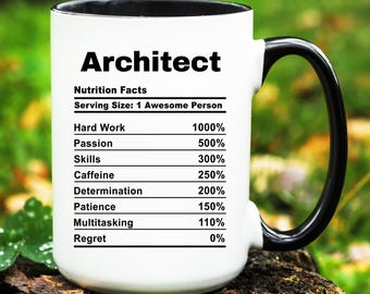 Architect Mug, Architect Gift, Architect Cup, Gifts for Architect
