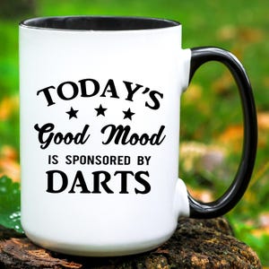 Darts Mug Darts Gift Funny Darts Lover Gift Darts Coffee Mug Darts Gift for Men and Women Funny Darts Cup