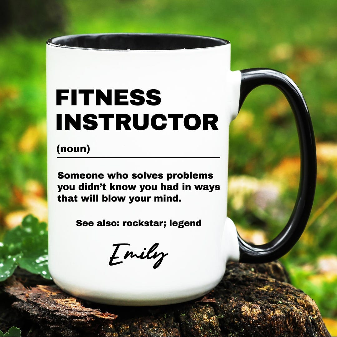 Instructor Gift Personalized Fitness Instructor Gift, Fitness Instructor Mug, Custom ...