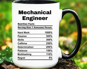 Mechanical Engineer Mug, Mechanical Engineer Gift, Mechanical Engineer Cup, Gifts for Mechanical Engineer