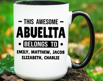 Abuelita Mug, Abuelita Gift, Personalized Mothers Day Abuelita Mug, Mother's Day Mug Gift for Abuelita, Gift for Abuelita, Spanish Grandma