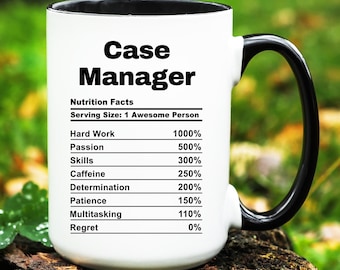 Case Manager Mug, Case Manager Gift, Case Manager Coffee Cup, Gifts for Case Manager, Funny Case Manager Mug