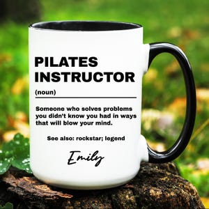 Pilates Instructor Gift, Personalized Pilates Instructor Mug, Custom Gifts for Pilates Instructor, Pilates Instructor Coffee Cup