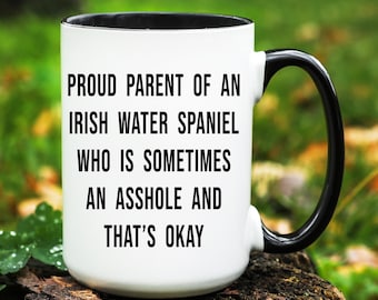 Irish Water Spaniel Mug, Irish Water Spaniel Gifts, Gift for Irish Water Spaniel Dad, Gift for Irish Water Spaniel Mom