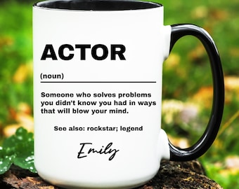 Actor Gift, Personalized Actor Mug, Custom Gifts for Actor, Actor Coffee Cup